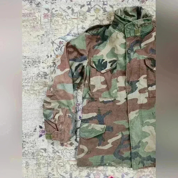 Field Mens Jacket Ready To Wear Coat Zip Hide Away Hoodie, sz MD - Picture 3 of 16